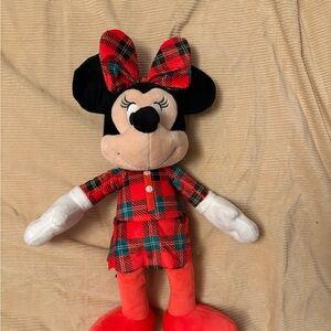 Disney Red and Black Plaid Plush